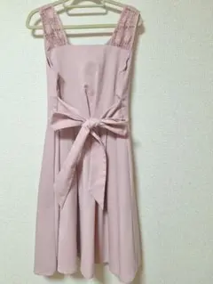 ピンク ノースリーブ ワンピース