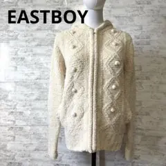 [EASTBOY]サイズ9 M相当フード付きクリーム色パーカー