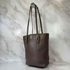 vintage COACH tote bag leather brown