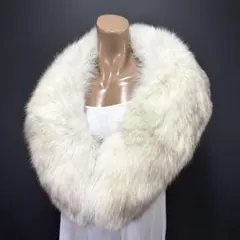 【美淡】SAGA FOX サガフォックス ショール ブルーフォックス 白輝 品格