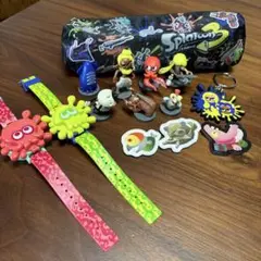 スプラトゥーン フィギュア　腕時計　マグネット　チョコエッグ　筆箱　セット