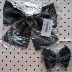 ✨️新品未使用✨️　匿名配送　リボンヘアクリップ2点セット