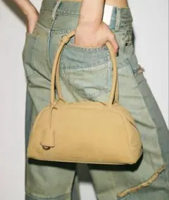 MOUSSY ノベルティー ベージュ ミニハンドバッグ
