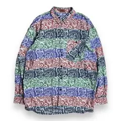 MISSONI イタリア製 ミッソーニ 総柄 パッチワーク 長袖シャツエスニックのサムネイル