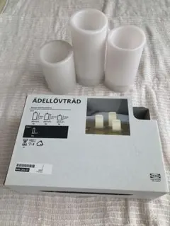 IKEA ÄDELLÖVTRÄD キャンドル 3個セット