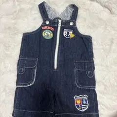 ミキハウス デニムオーバーオール 80