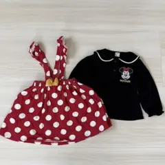 早い者勝ち！値下げしました！美品！futafutaミニー風衣装100㎝2点セット