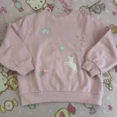 H&M ユニコーン トレーナー ピンク 98/104cm