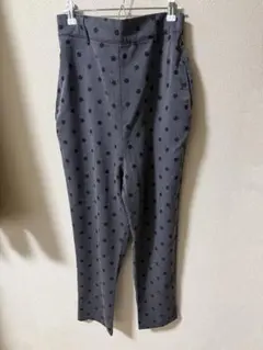 アンティカ ドットパンツ グレー