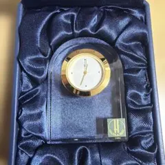 クリスタルガラス製 置時計 日本サッカー協会記念品 | Mercari