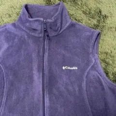 Columbia フリースベスト 紫
