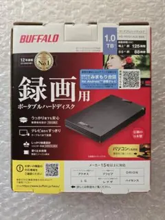 BUFFALOポータブルハードディスク1.0TB HD-PCG1.0U3-BBA