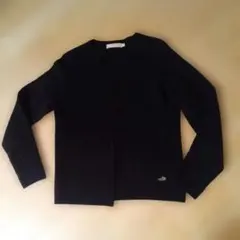 CROCODILE ネイビー キルティング柄 カーディガン M