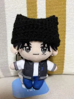 【GiGOサイズ対応】ぬい用 猫耳ぼうし 黒①