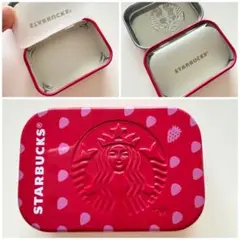 【空缶】Starbucks　アフターコーヒーミントの空缶　いちご柄　1点のサムネイル
