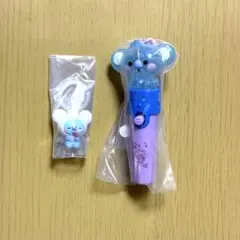 BT21 KOYA ライトスティックチャームとめじるしキーホルダー 2点セット