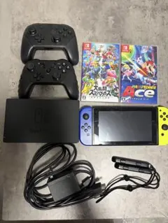 Nintendo Switch 本体 コントローラー2個 ゲームソフト2個