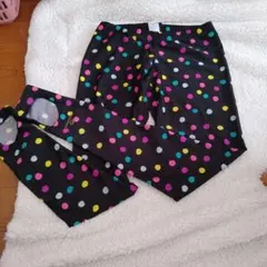 kissmark 水玉模様 レギンス S 　キスマーク　スイムトレンカ