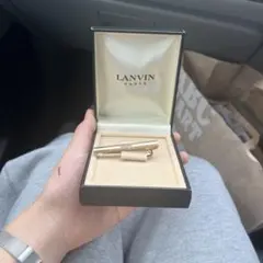 おまけ付き！LANVIN PARIS ネクタイピン ゴールドカラーのサムネイル
