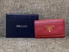 さっちゃん様専用★PRADA サフィアーノレザー キーケース レッド 箱付
