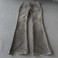 00s leather flare pants y2k dark wear - メルカリ