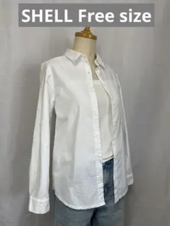 ♡美品♡ SHELL シャツ Free size ホワイトのサムネイル