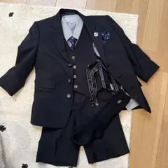 ブラックスーツ 120cm 7点フルセット小学校hiromichi nakano