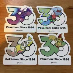 ポケモン 韓国限定 ポケモンストア30周年ロゴステッカー シール まとめ