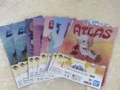 一番くじ ワンピース 思い描く未来　 I賞　クリアファイル&ステッカー　７種８枚