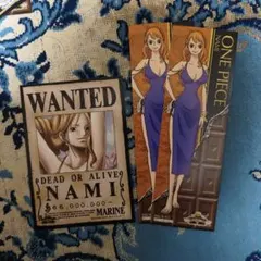 ナミ WANTEDカード & ブックマークセット