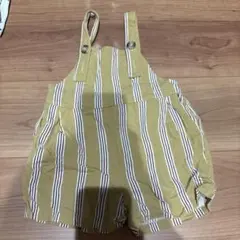 tete a tete イエロー・ストライプ オーバーオール