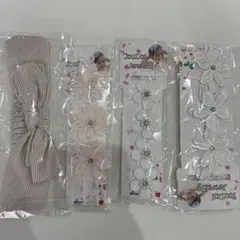 ヘアバンド ベビー ゴムバンド 赤ちゃん 髪飾り 4点セット ヘッドドレス
