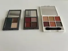 H&M アイシャドウパレット 3点セット　ブラウン　グリーン　レッド　ゴールドのサムネイル