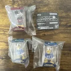 ディズニー　ミニチュアパッケージコレクション ミッキー　ドナルド　3点セット