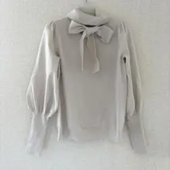 snidel ハイゲージブラウスライクニット プルオーバー