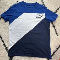 PUMA 11-12歳 Tシャツ 青/白/黒