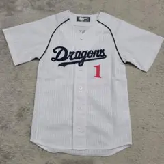 中日ドラゴンズ　1番　堂上　ユニフォーム　120-130　白　プロ野球