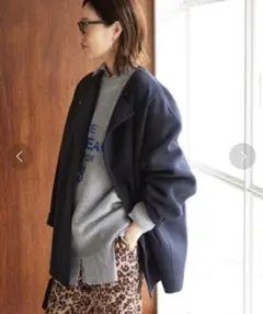 極美品　2022AW スローブイエナ　ダブルフェイス　ハミルトンショートコート 2025年最新】ダブルフェイスショートコート ハミルトンの人気