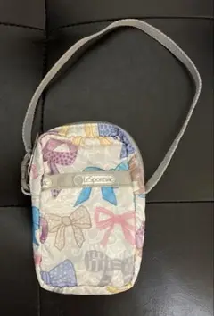 LeSportsac リボン柄 ショルダーバッグ 未使用　ミニ