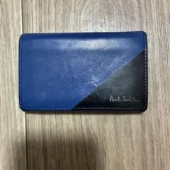 Paul Smith 青黒 レザー名刺入れ