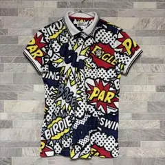 新品☆タグ付 Jack Bunny!! メンズ 花柄 半袖ポロシャツ 5号 L - メルカリ