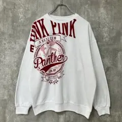 …【良品】PINK PANTHER｜ピンクパンサー，スウェット，アニメ，アニマル