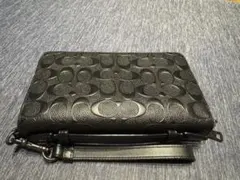 coach　コーチ　ショルダー　ダブル　ブラック　カメラ　ダブルファスナー　黒 美品 COACH コーチ カメラバッグ ショルダーバッグ ダブル