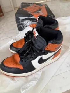 Air Jordan 1 Retro High OG ブラックオレンジ27.0