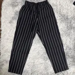 GU シェフパンツ ネイビー ストライプ