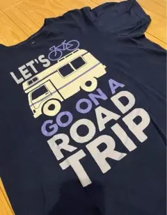 【US古着】モーター系 プリントTシャツ サイズL キャンプ 旅 自転車