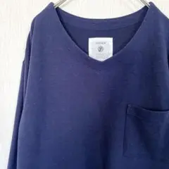 DRESKIP 【M】ドレスキップ ストレッチ Vネック プルオーバー