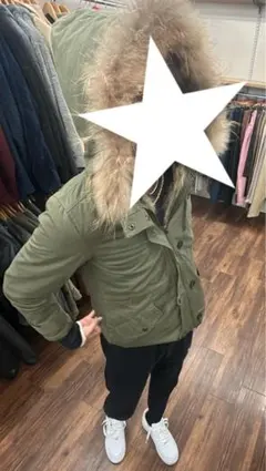 y2k ファー ダウンジャケット 平成 お兄系 グランジ