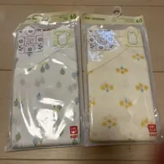 ユニクロベビー 60サイズ 肌着 ボディースーツ半袖 新品未使用 2枚セット