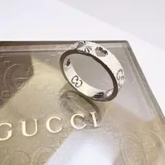 未使用級✨ GUCCI リング アイコン GG ホワイトゴールド WG #22 - メルカリ